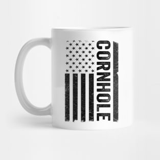 US American Flag Corn Hole Bean Bag Toss Player Cornhole Mug